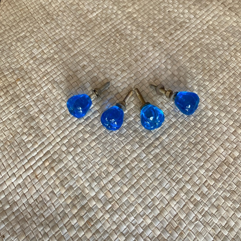 Knobs Blue Glass, Anthropologie